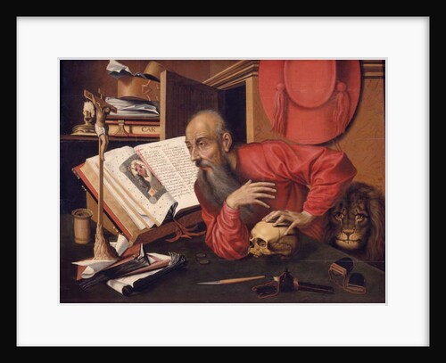 St Jerome, c.1540 by Marinus van (follower of) Reymerswaele