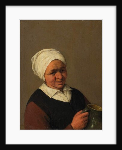 Old Peasant Woman Holding a Jug, c.1643 by Adriaen Jansz. van (school of) Ostade