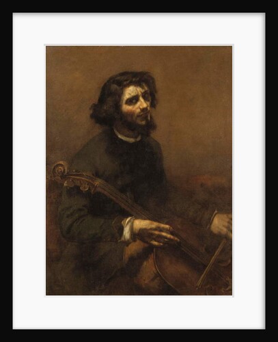 The Cellist, 1847 by Gustave Courbet