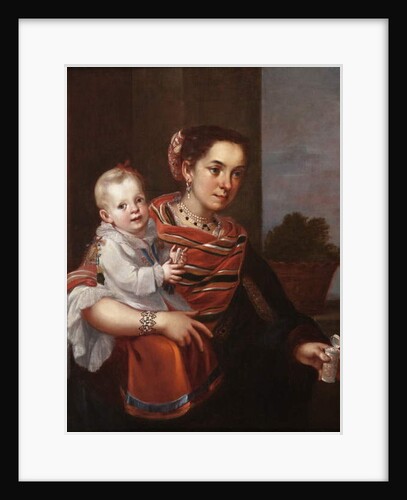 Morisca Woman and Albino Girl, c.1750 by Mexican School