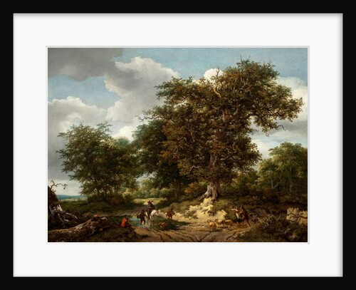 The Great Oak, 1652 by Jacob Isaaksz. or Isaacksz. van Ruisdael