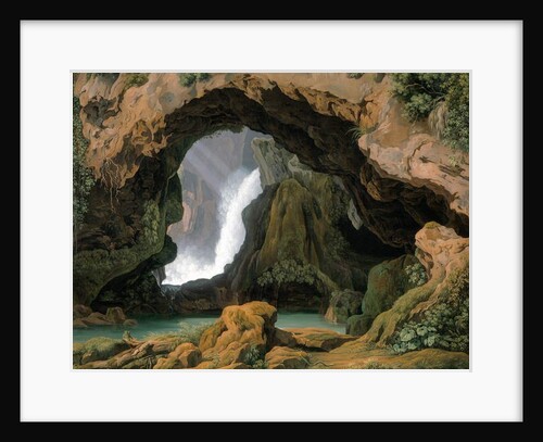 The Grotto of Neptune in Tivoli, 1812 by Johann Martin von Rohden
