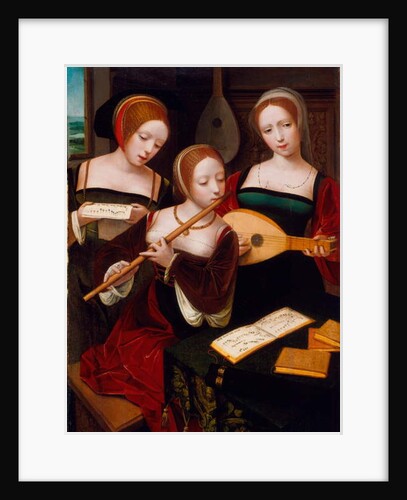 Three Musicians, c.1530 by Master of the Female Half Lengths