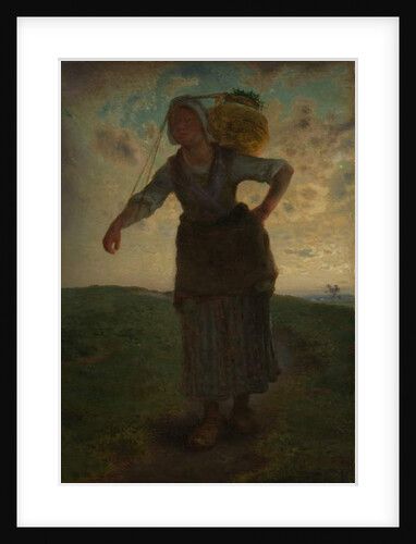 A Norman Milkmaid at Greville, 1871 by Jean-Francois Millet
