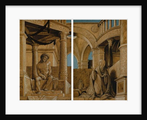 The Pensive Christ and the Virgin Mary Grieving, c.1518-20 by Hans Holbein the Younger