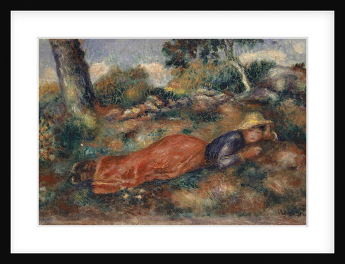 Young Woman Lying in the Grass, 1890-95 by Pierre Auguste Renoir