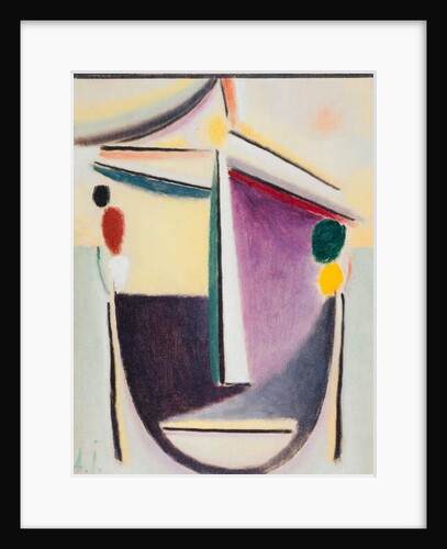 Abstract Head: Black-Yellow-Purple, c.1922 by Alexej von Jawlensky