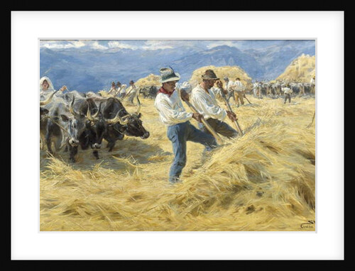 Threshing in the Abruzzi, 1890 by Peder Severin Kroyer