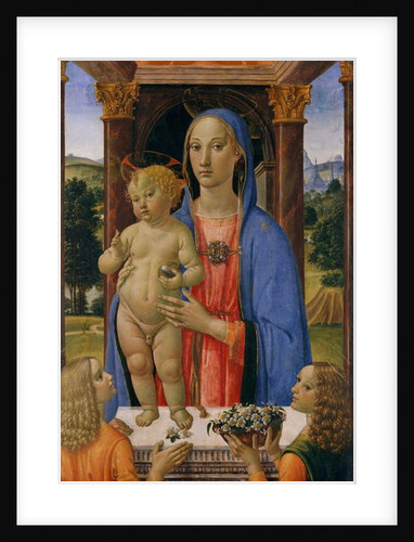 Madonna and Child with Angels, c.1480-2 by Cosimo Rosselli