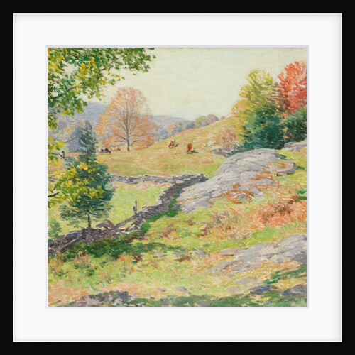 Hillside Pastures—September, 1922 by Willard Leroy Metcalf