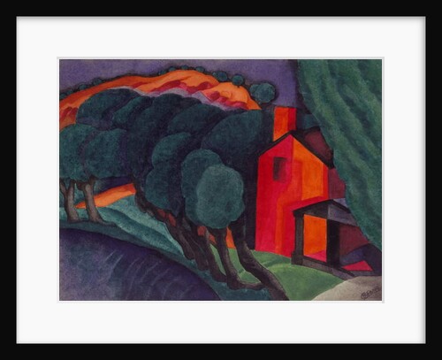 Glowing Night, 1924 by Oscar Florianus Bluemner