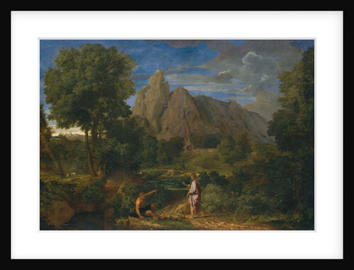 Mercury and Battus by Jean Francois I Millet