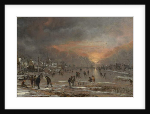 Sports on a Frozen River, c.1660 by Aert van der Neer