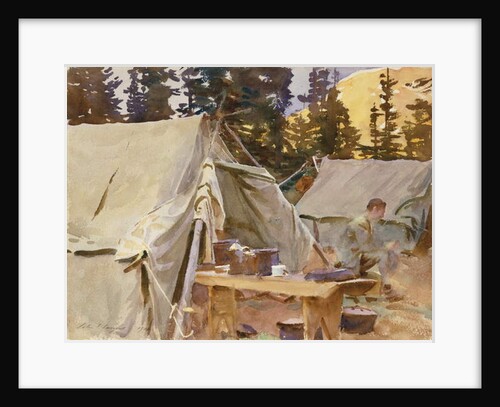 Camp at Lake O'Hara, 1916 by John Singer Sargent