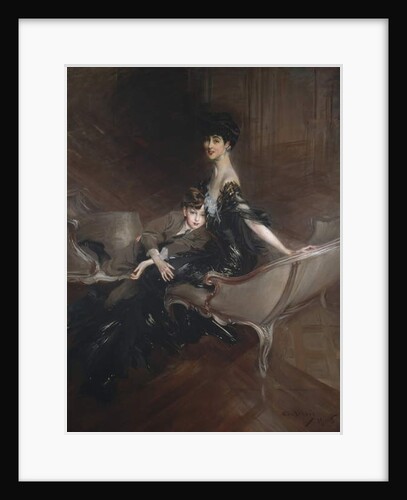 Consuelo Vanderbilt, Duchess of Marlborough, and Her Son, Lord Ivor Spencer-Churchill, 1906 by Giovanni Boldini