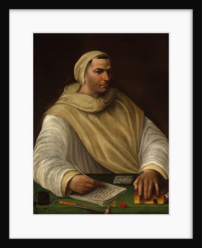 Portrait of an Olivetan Monk, c.1515 by Baldassarre (and workshop) Peruzzi
