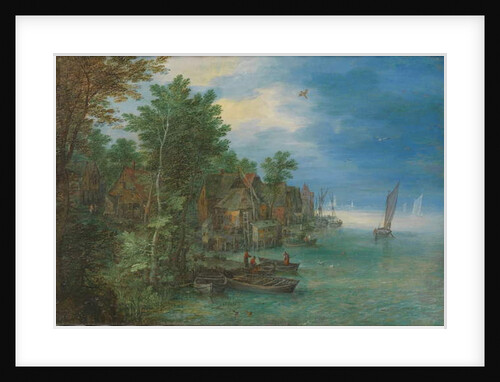 View of a Village along a River, 1604 by Jan the Elder Brueghel
