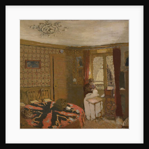 Mme Vuillard Sewing by the Window, rue Truffaut, c.1899 by Edouard Vuillard