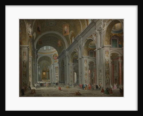 Interior of Saint Peter's, Rome after 1754 by Giovanni Paolo Pannini or Panini