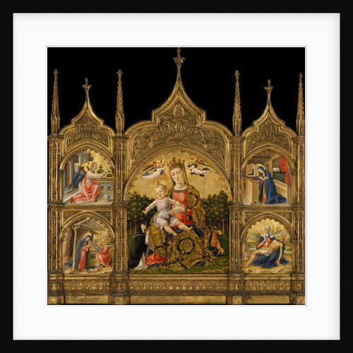 The Madonna of Humility, the Annunciation, the Nativity, and the Pietà, c.1465 by Bartolomeo Vivarini