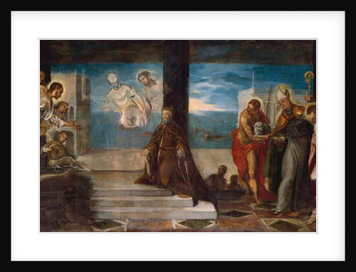 Doge Alvise Mocenigo presented to the Redeemer, c.1577 by Jacopo Robusti Tintoretto