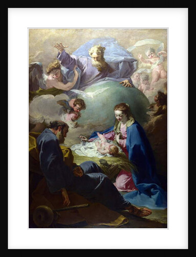 The Nativity with God the Father and the Holy Ghost, c.1740 by Giovanni Battista Pittoni