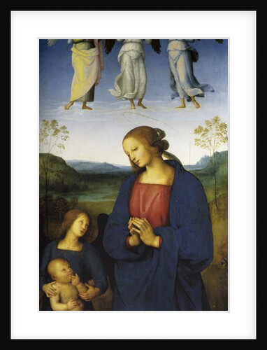The Virgin and Child with an Angel, c.1496-1500 by Pietro Perugino