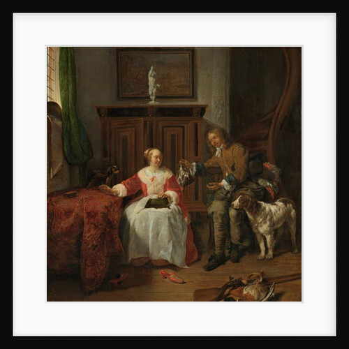 The Hunter’s Present, c.1658-61 by Gabriel Metsu