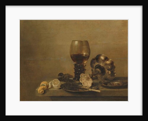 Still Life with a Broken Glass, 1642 by Willem Claesz. Heda