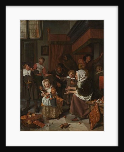 The Feast of St Nicholas, 1665-68 by Jan Havicksz. Steen