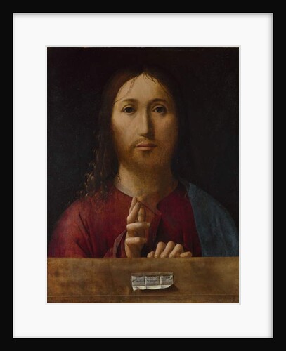 Cristo Salvator Mundi, 1465 by Antonello da Messina