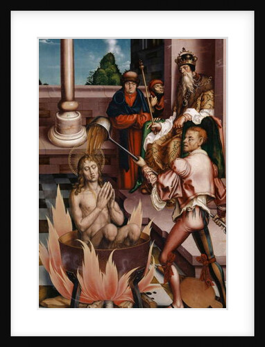 Saint John the Evangelist in the cauldron, 1514 by Hans Fries
