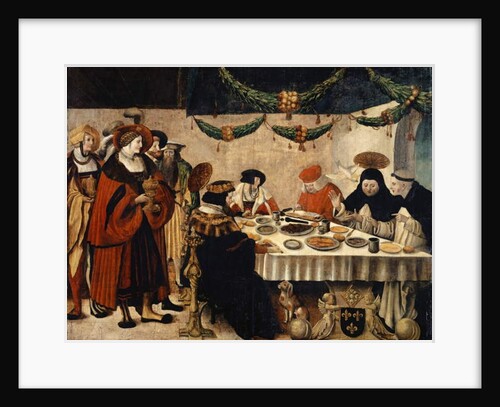 Saint Thomas Aquinas at the Table of King Louis the Saint, 1516-18 by Niklaus Manuel Deutsch