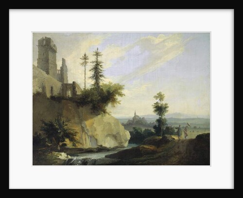 Landscape Composition with the Ruin of a Castle, c.1774-77 by Caspar Wolf