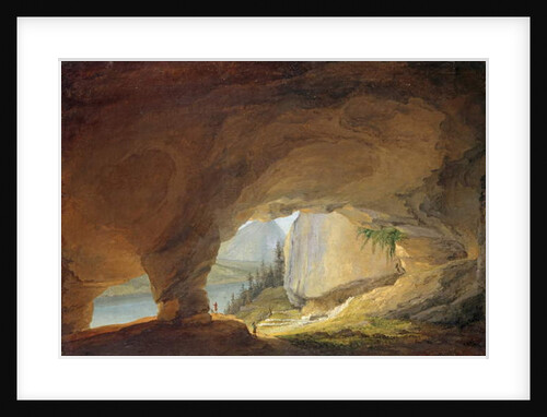View from the Beatus Cave upon the Lake of Thun, 1776 by Caspar Wolf
