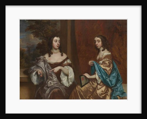 Mary Capel, Later Duchess of Beaufort, and Her Sister Elizabeth, Countess of Carnarvon, c.1657 by Peter Lely
