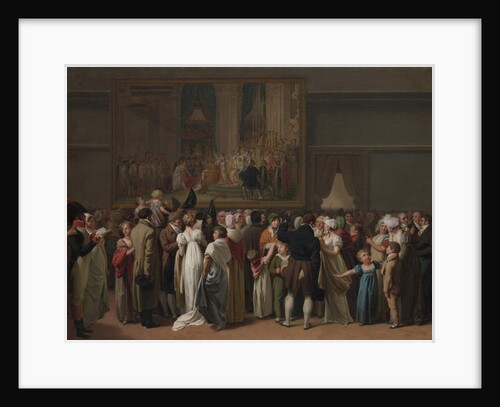 The Public Viewing David’s 'Coronation' at the Louvre, 1810 by Louis Leopold Boilly
