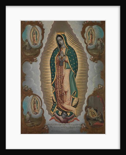 The Virgin of Guadalupe with the Four Apparitions, 1772 by Nicolas Enriquez