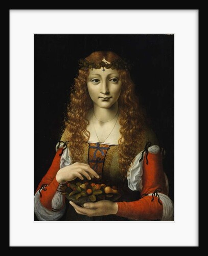 Girl with Cherries, c.1491-95 by Giovanni Ambrogio de Predis
