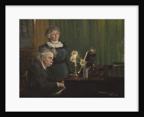 Edvard Grieg and Nina Grieg, 1898 by Peder Severin Kroyer