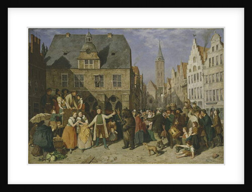 A Dancing Bear, 1865 by August Jernberg