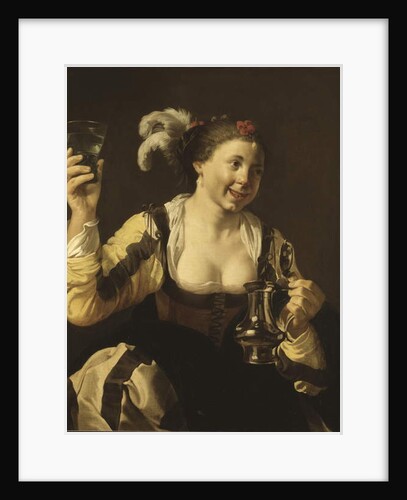 A Girl Holding a Glass, c.1620 by Hendrick Ter Brugghen