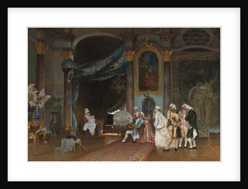 A Meeting, c.1880 by Hugo Salmson