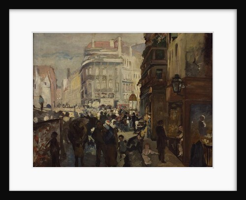 A Working Day in Paris by Adolph Friedrich Erdmann von (after) Menzel