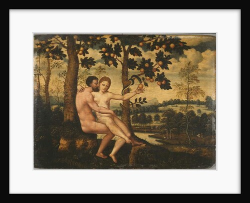 Adam and Eve by German School