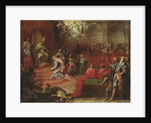 Alexander VII and Queen Kristina, c.1655 by Francesco (attr. to) Trevisani
