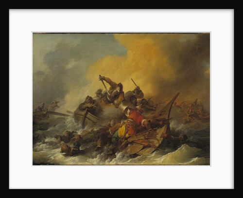 Battle at Sea between Soldiers and Oriental Pirates, 1767 by Philip James de (1740-1812) Loutherbourg