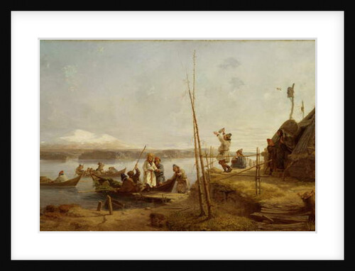 Bridal Homecoming at Lake Hornavan by Johan Fredrik Hockert