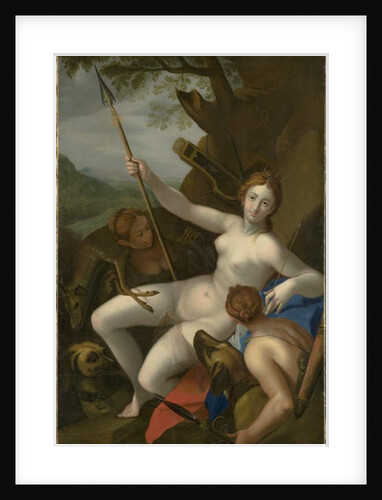 Diana with Nymphs, Dogs and Game by Johann or Hans von (follower of) Aachen