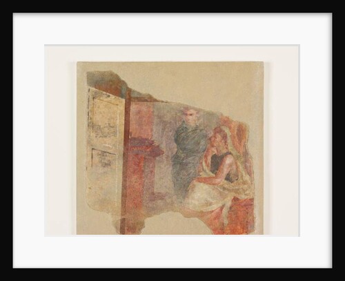 Wall painting fragment from the perisytle of the Villa at Boscoreale, c.50–40 B.C. by Roman Republican Period